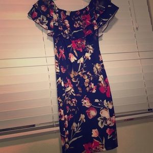Off the shoulder floral dress